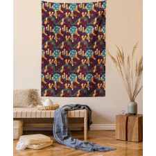 Small Forest Animals Pond Tapestry