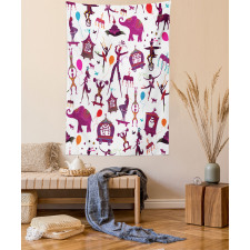 Colorful Characters Tapestry