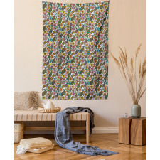 Retro Paisley Colorful Tapestry