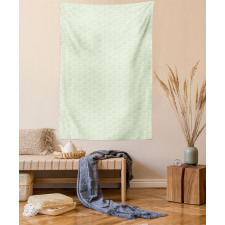 Green Arcs of Stars Tapestry