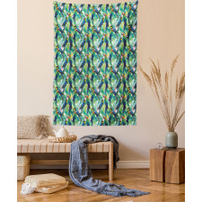 Scarlet Macaw Parrots Tapestry