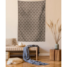 Stripped Hexagons Tapestry