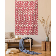 Spiral Vine Leaf Flower Tapestry