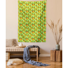 Love Nature Hearts Leaves Tapestry