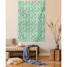 Green Silhouettes Tapestry