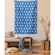 Polar Bear with Fish Tapestry