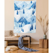 Snowy Fir Forest Tapestry