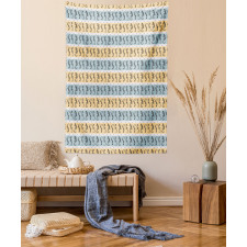 Lizards with Swirls Dots Tapestry