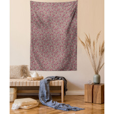 Vibrant Magenta Insects Tapestry