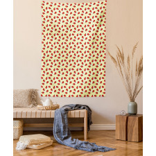 Ladybugs and Swirls Tapestry