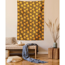 Funny Zoo Animals Paws Tapestry
