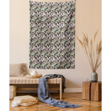 Exotic Orchids Jaguars Tapestry