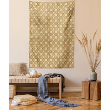 Diamond Shape Leaves Tapestry