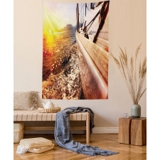 Mountains Lakeside Composition Tapestry