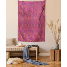 Fish Scale Style Waves Tapestry