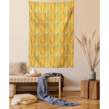 Colorful Skew Vertical Waves Tapestry