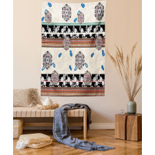 Abstract Petals and Roses Tapestry