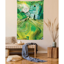 Aerial Scenery Nature Tapestry