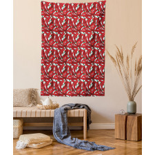 Pattern of Chili Peppers Tapestry