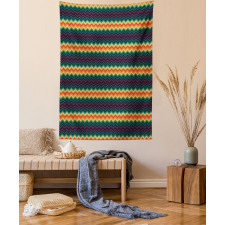 Colorful Zigzag Classic Tapestry