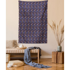 Folk Ornament with Triangles Tapestry