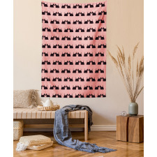 Pinky Animal Romance Tapestry