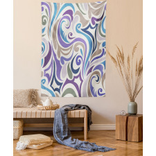 Funky Asymmetrical Shapes Tapestry