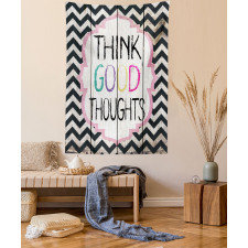 Think Thoughts Message Tapestry