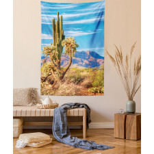 Landscape and Prickle Plant Tapestry