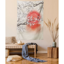 Japanese Sakura Art Tapestry