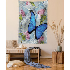Roses Pearls and Butterly Tapestry