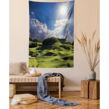 Summer Pasture Grassy Hills Tapestry