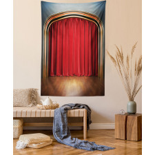 Stage with Classic Curtains Tapestry