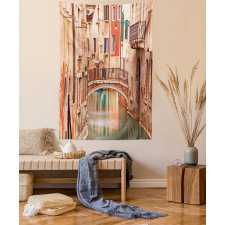 Old Town Stone Bridge Tapestry