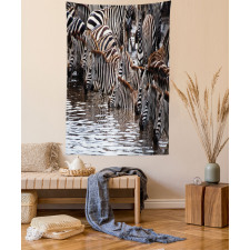 Zebra Wildebeest Herd Tapestry