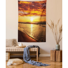 Beach Sunset Coast Tapestry