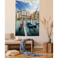 Gondolas Venetian Lagoon Tapestry