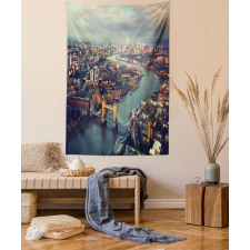 Thames River and Bridge Tapestry