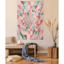 Geometry Shapes Pastel Tapestry