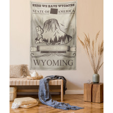 Retro Poster Equality State Tapestry