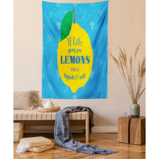 Mexican Words on Lemon Tapestry