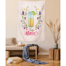 Floral Viva Mexico Tapestry