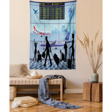 Planes People Flight Board Tapestry