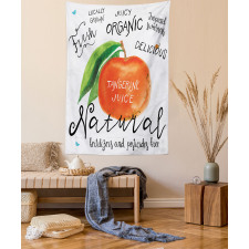 Watercolor Citrus Fruit Tapestry