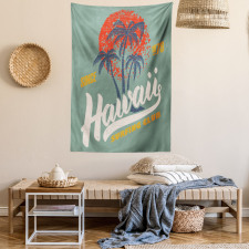 Surfing Club Logo Artwork Tapestry