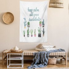 Grow Succulents Plant Pot Tapestry