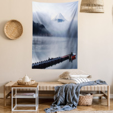 Mountain Peaks Kawaguchi Lake Tapestry