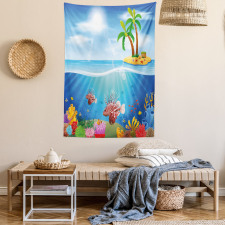 Lionfish and Coral Reefs Tapestry