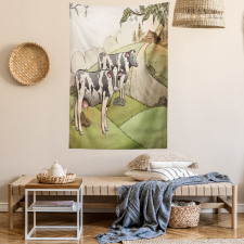 Dairy Cows Countryside Tapestry