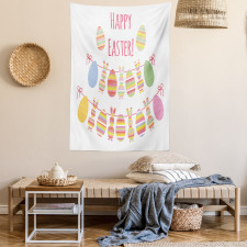 Happy Rabbit Bunting Tapestry